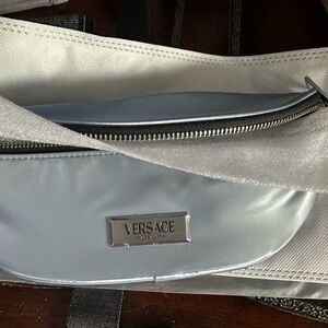 Versace Fragrance Silver Fanny Pack